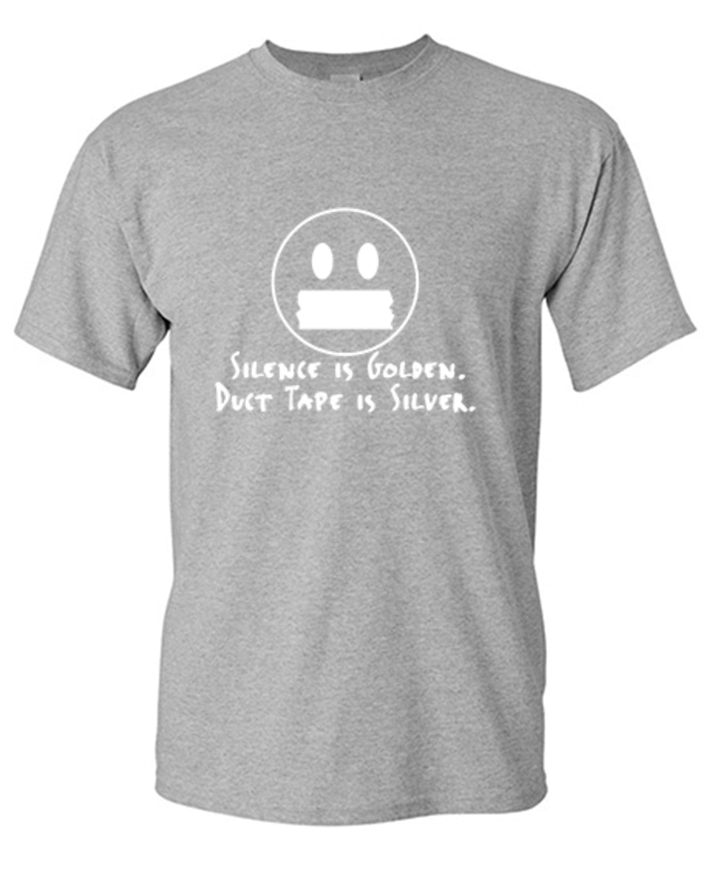Funny T-Shirts design "Silence Is Golden Duct Tape Is Silver T-Shirt"