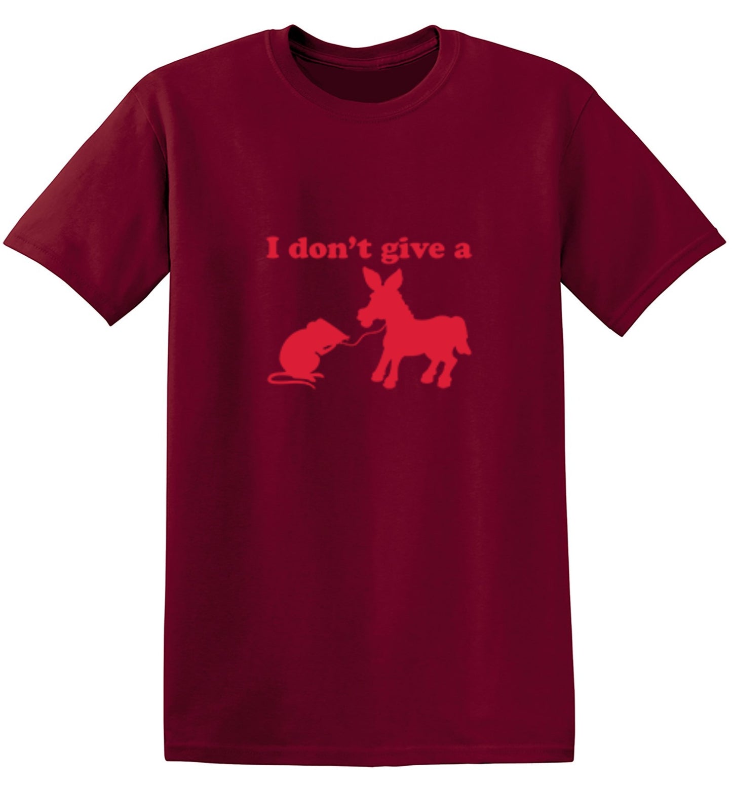 Funny T-Shirts design "I Don't Give A Rats Ass T-Shirt - Ring Spun Tee"
