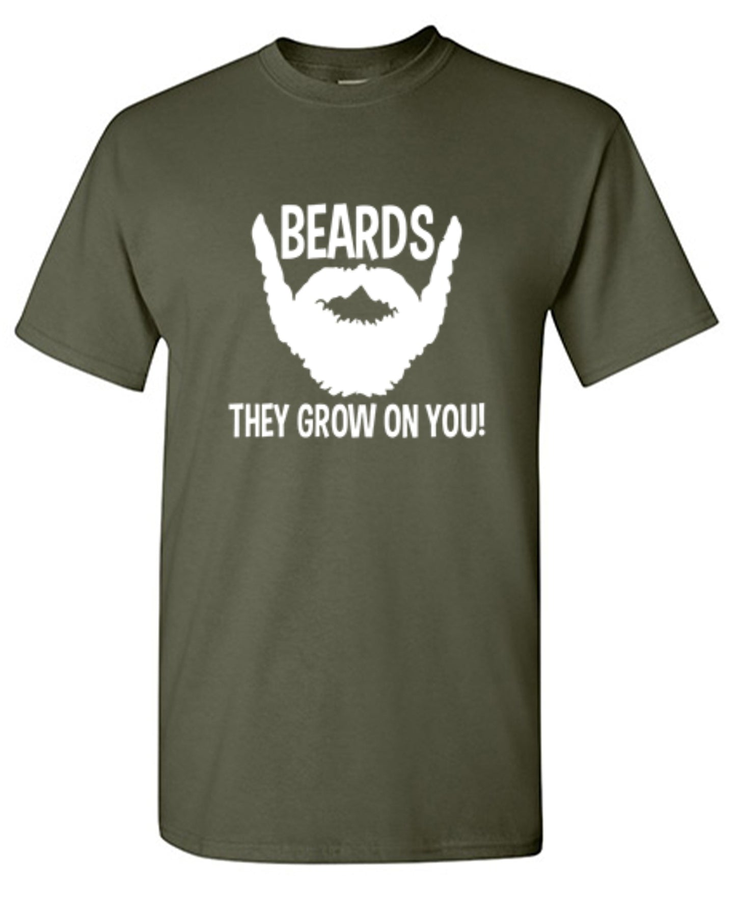 Funny T-Shirts design "Beards They Grow On You T-Shirt"