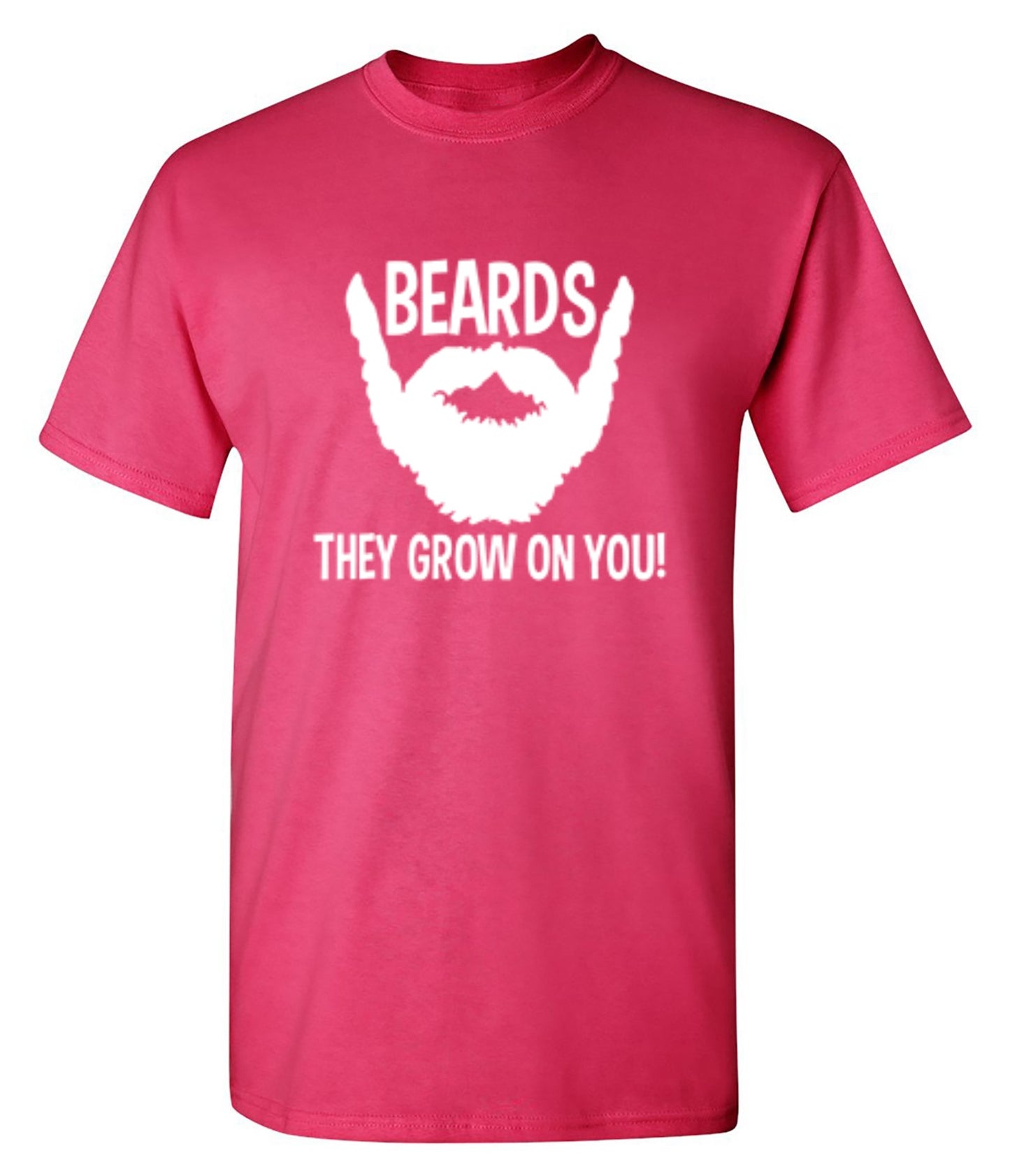 Funny T-Shirts design "Beards They Grow On You T-Shirt - Youth"