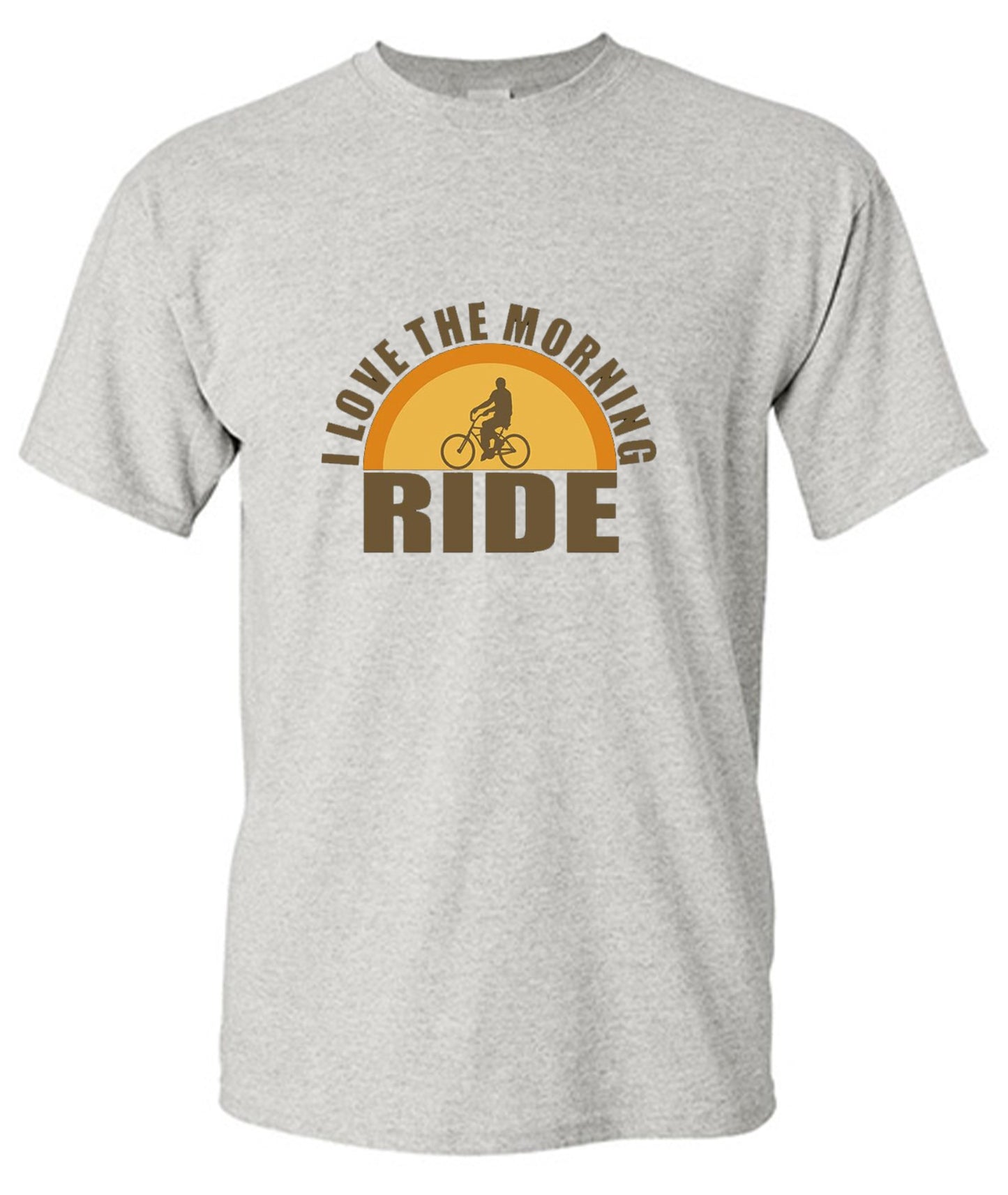 Funny T-Shirts design "I Love The Morning Ride  T-Shirt"
