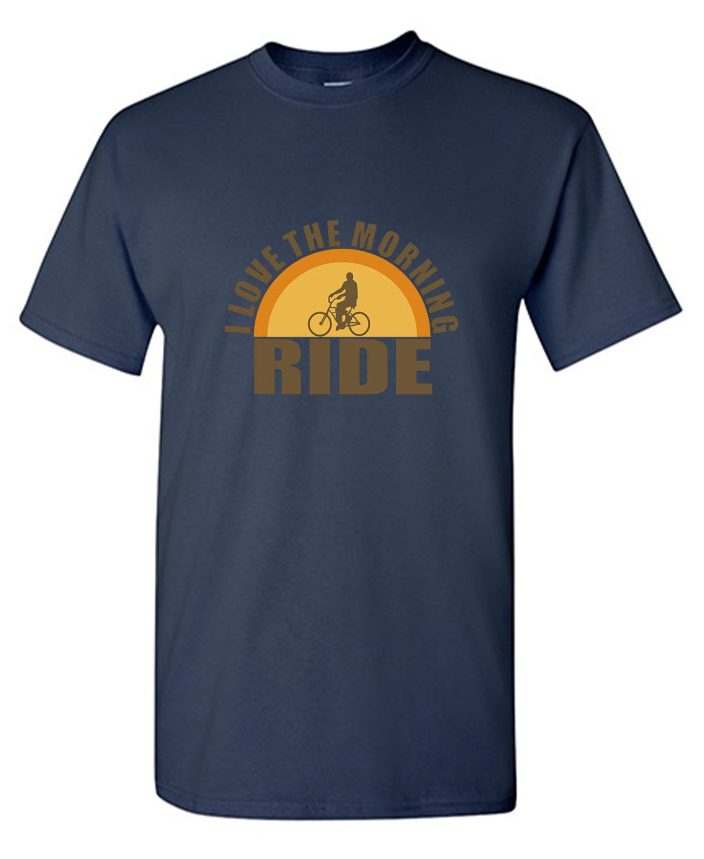 Funny T-Shirts design "I Love The Morning Ride  T-Shirt"