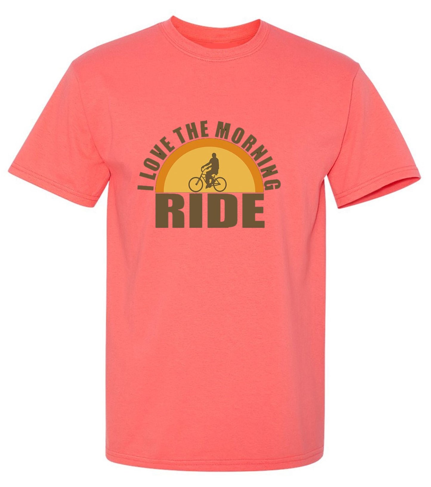 Funny T-Shirts design "I Love The Morning Ride  T-Shirt"