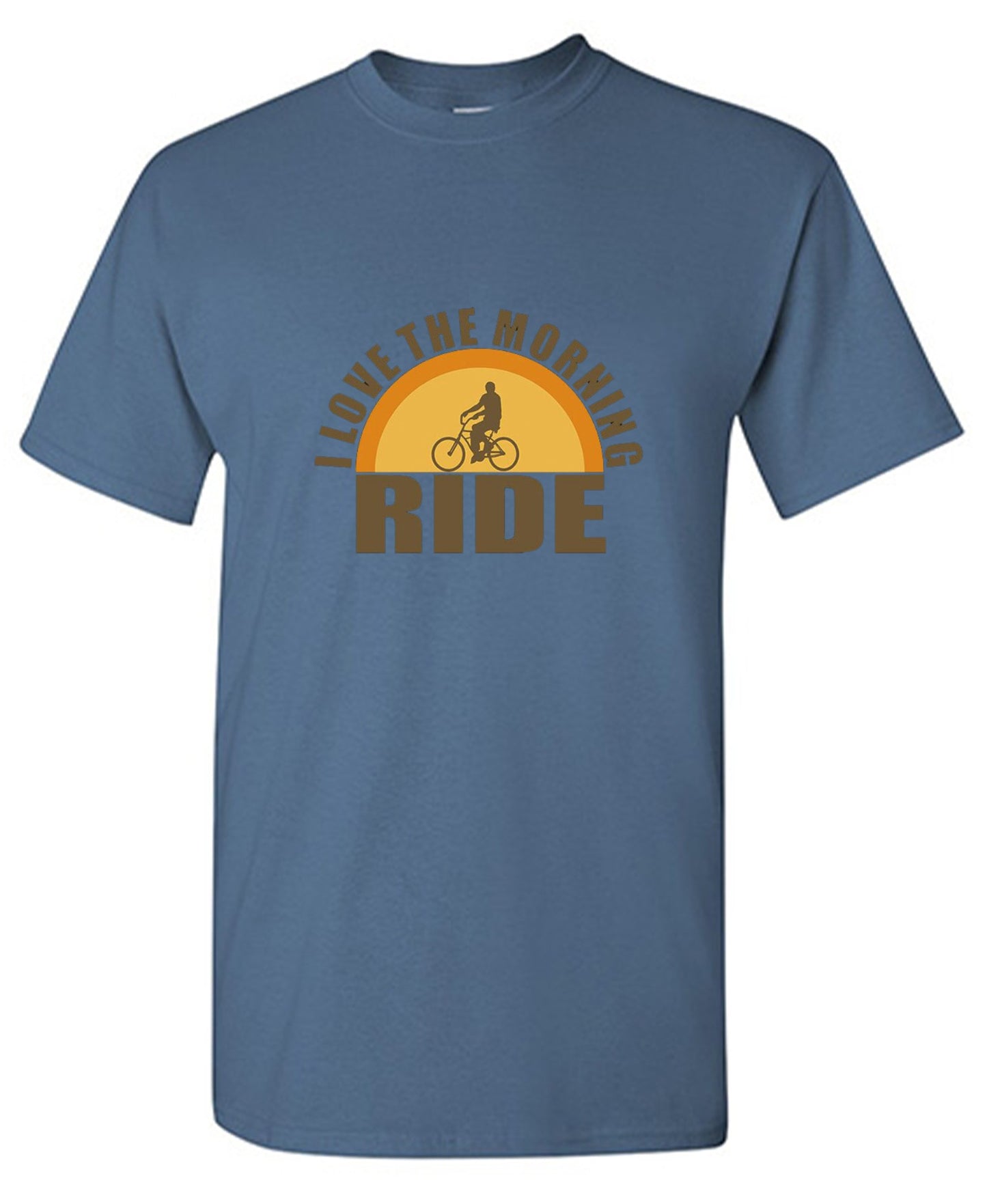 Funny T-Shirts design "I Love The Morning Ride  T-Shirt"