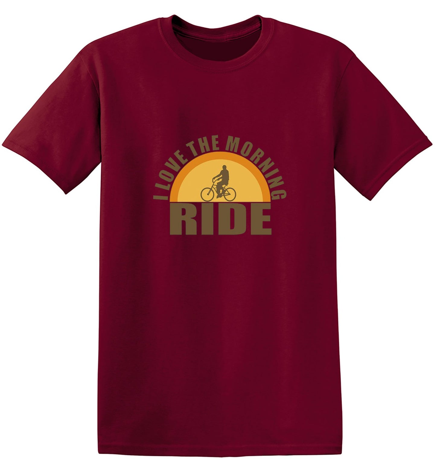 Funny T-Shirts design "I Love The Morning Ride  T-Shirt"