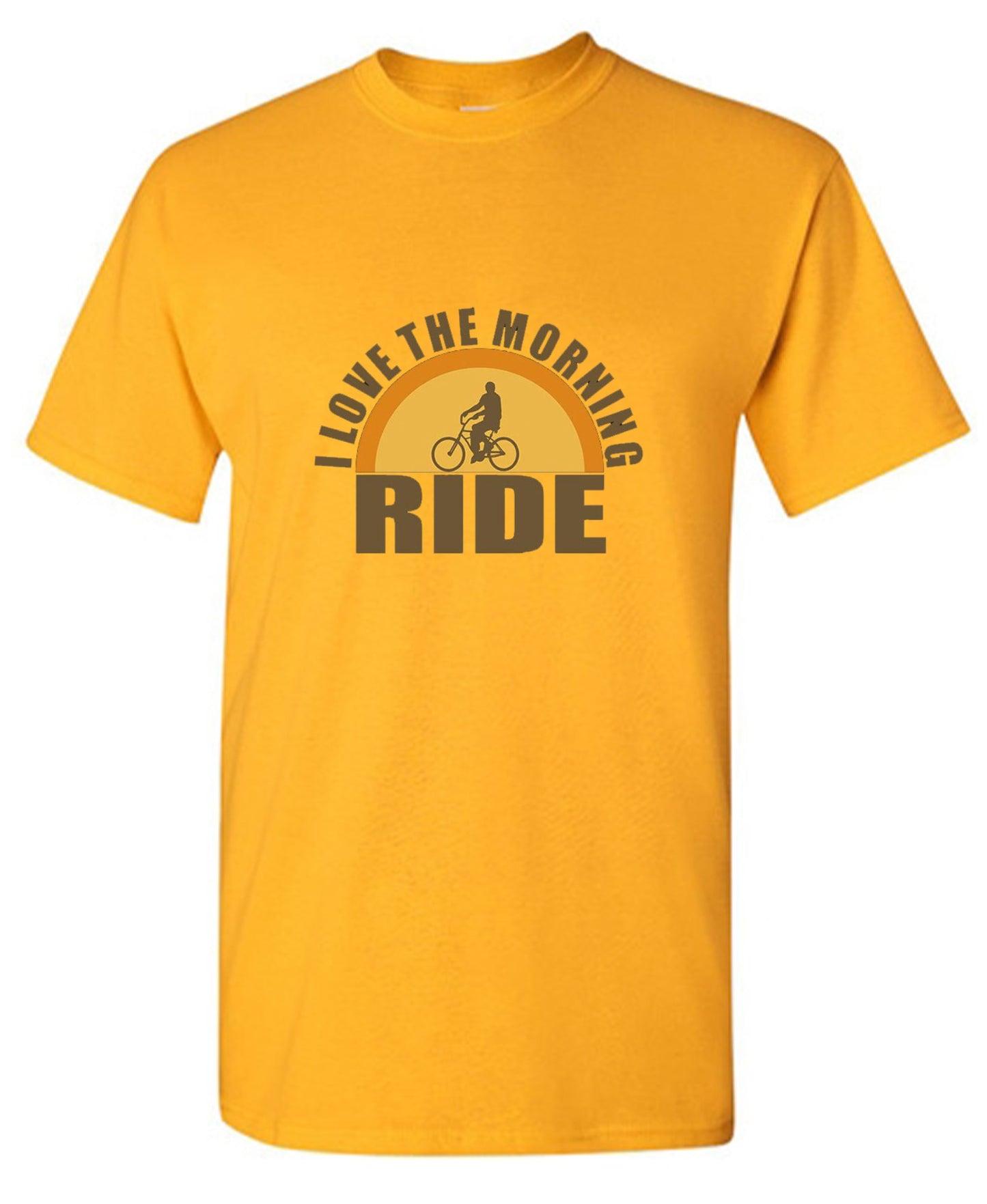 Funny T-Shirts design "I Love The Morning Ride  T-Shirt"