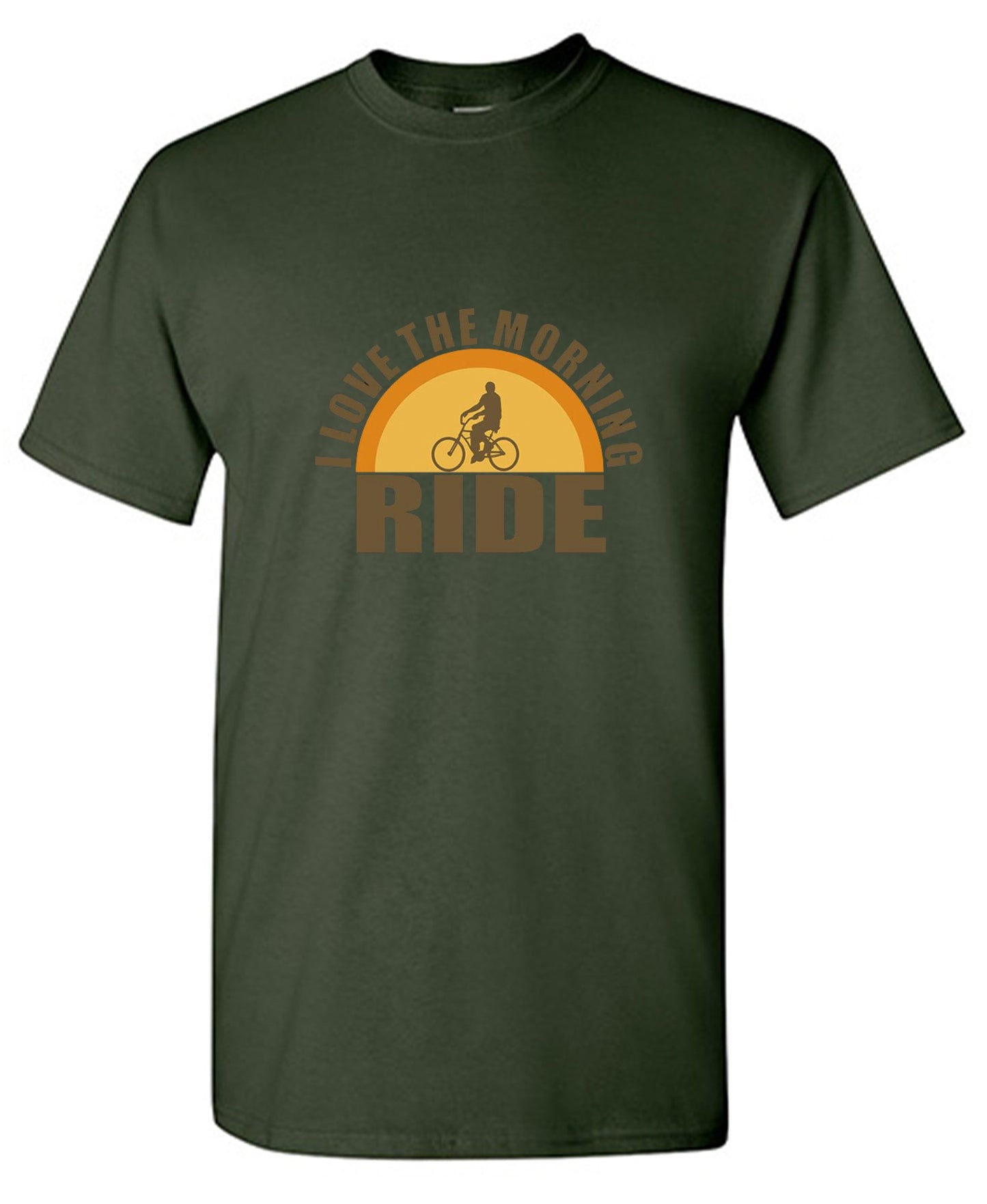 Funny T-Shirts design "I Love The Morning Ride  T-Shirt"