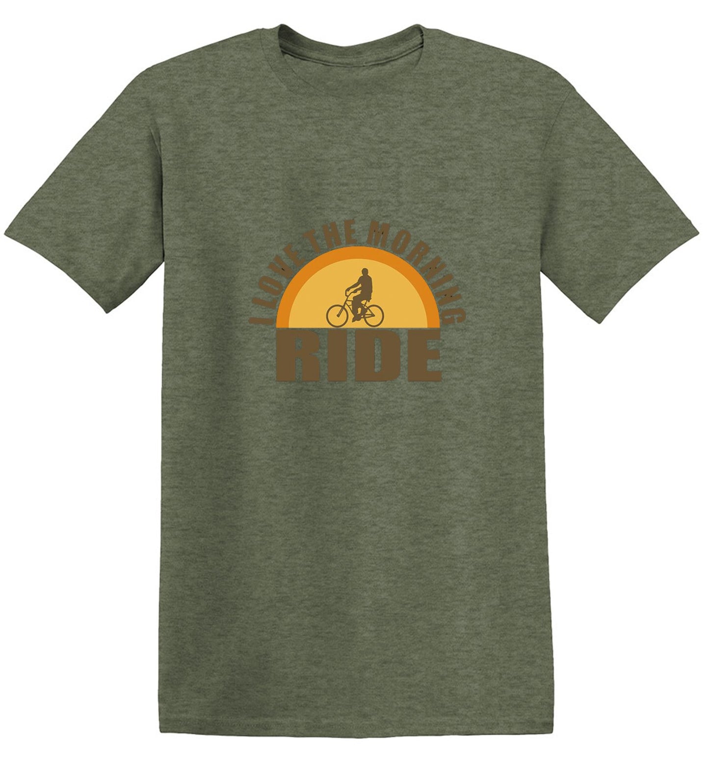 Funny T-Shirts design "I Love The Morning Ride  T-Shirt"