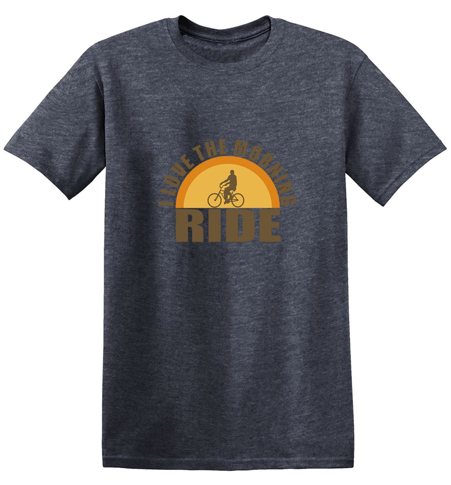 Funny T-Shirts design "I Love The Morning Ride  T-Shirt"