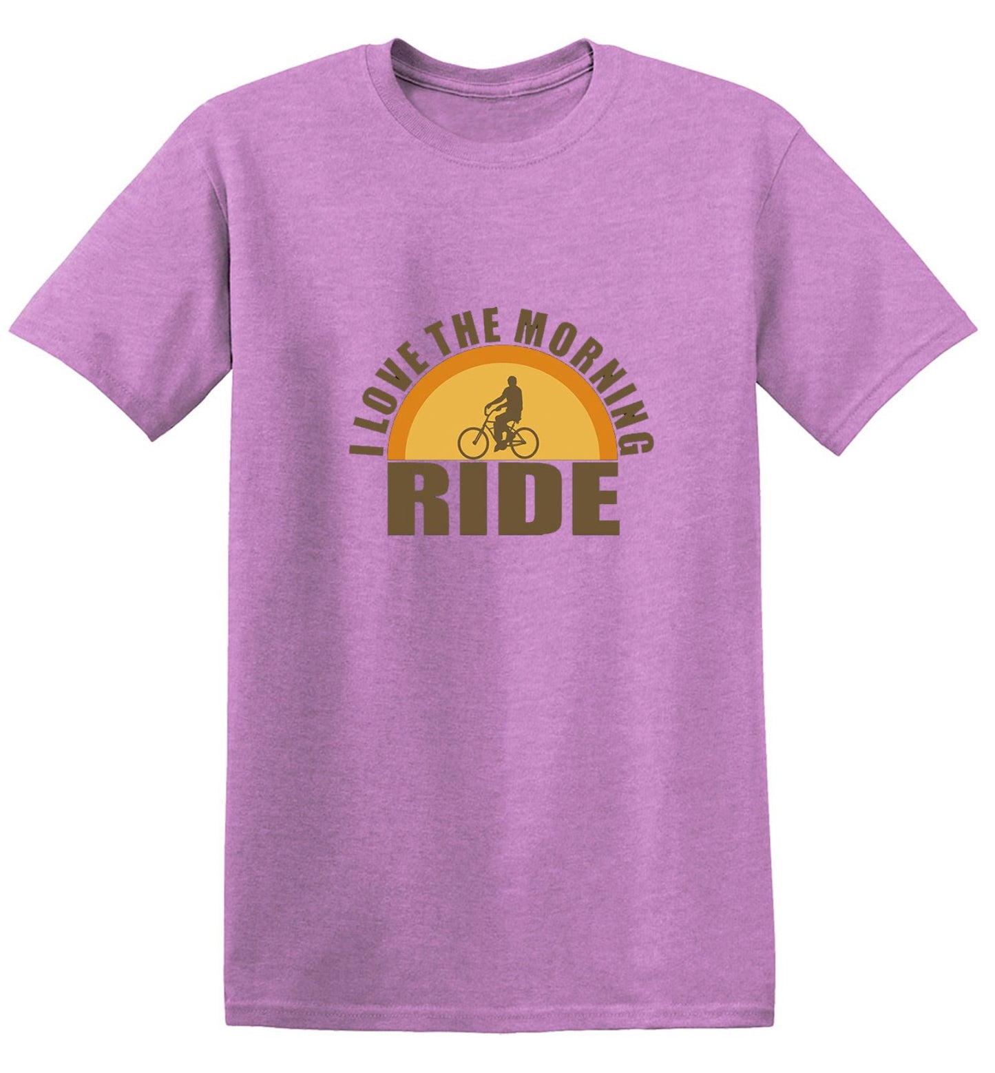 Funny T-Shirts design "I Love The Morning Ride  T-Shirt"
