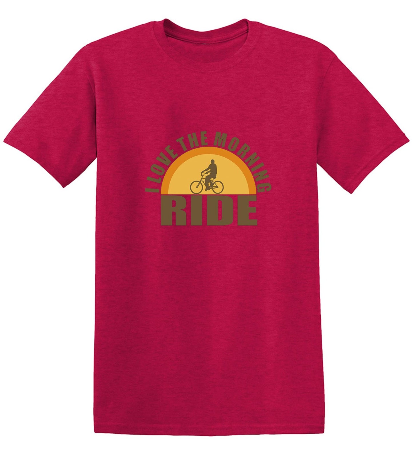 Funny T-Shirts design "I Love The Morning Ride  T-Shirt"