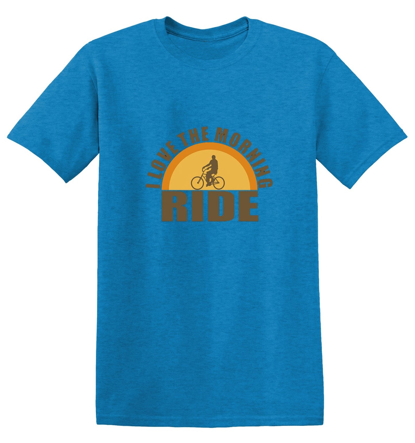 Funny T-Shirts design "I Love The Morning Ride  T-Shirt"