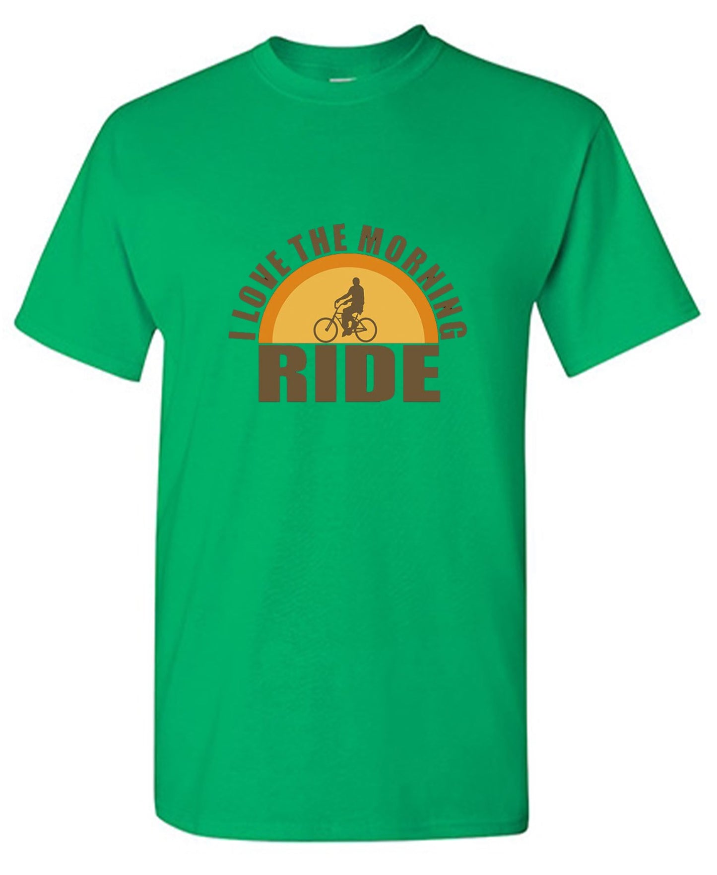 Funny T-Shirts design "I Love The Morning Ride  T-Shirt"