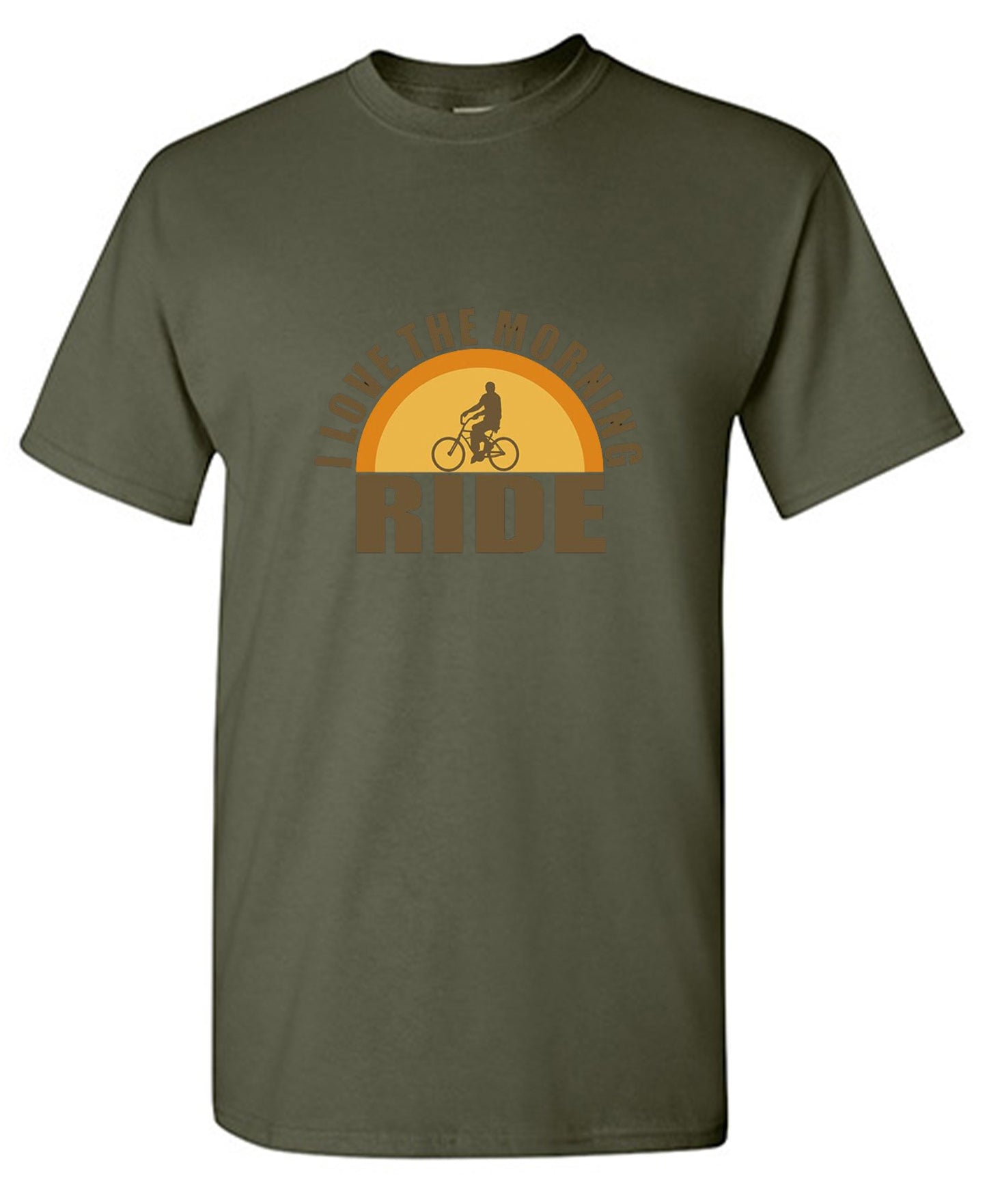 Funny T-Shirts design "I Love The Morning Ride  T-Shirt"