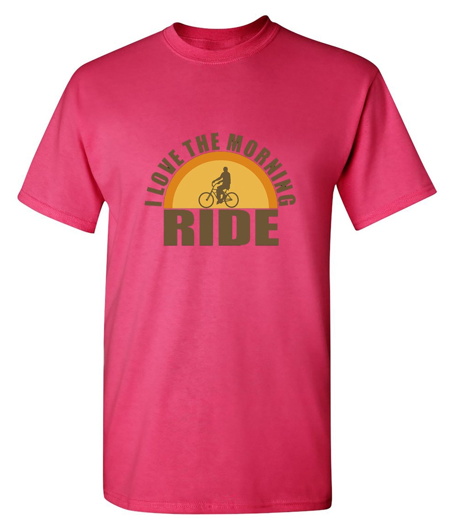 Funny T-Shirts design "I Love The Morning Ride  T-Shirt"