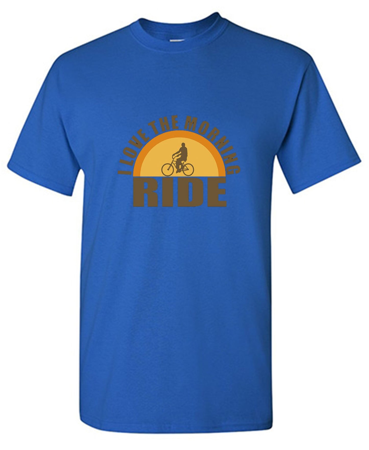 Funny T-Shirts design "I Love The Morning Ride  T-Shirt"