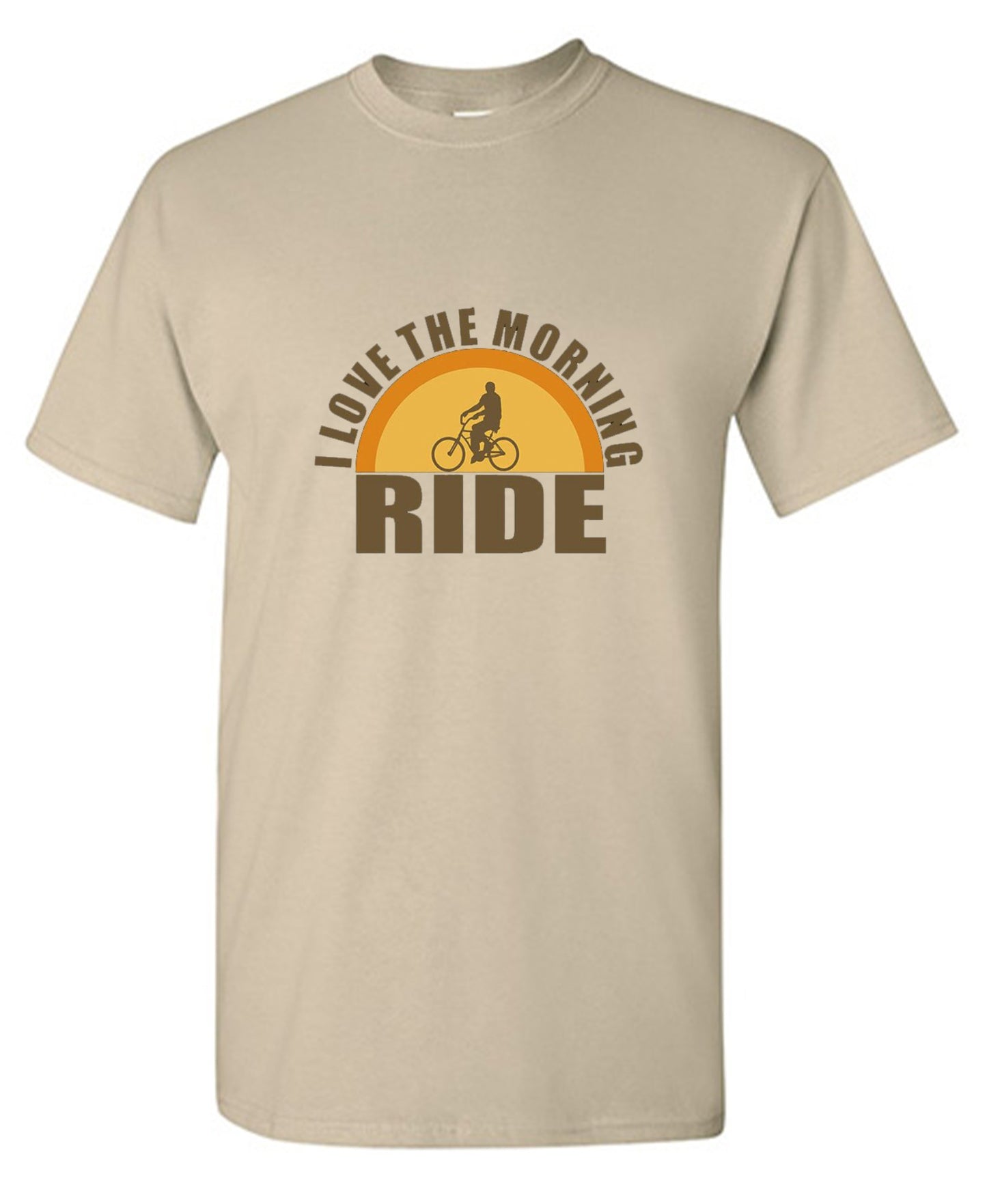 Funny T-Shirts design "I Love The Morning Ride  T-Shirt"