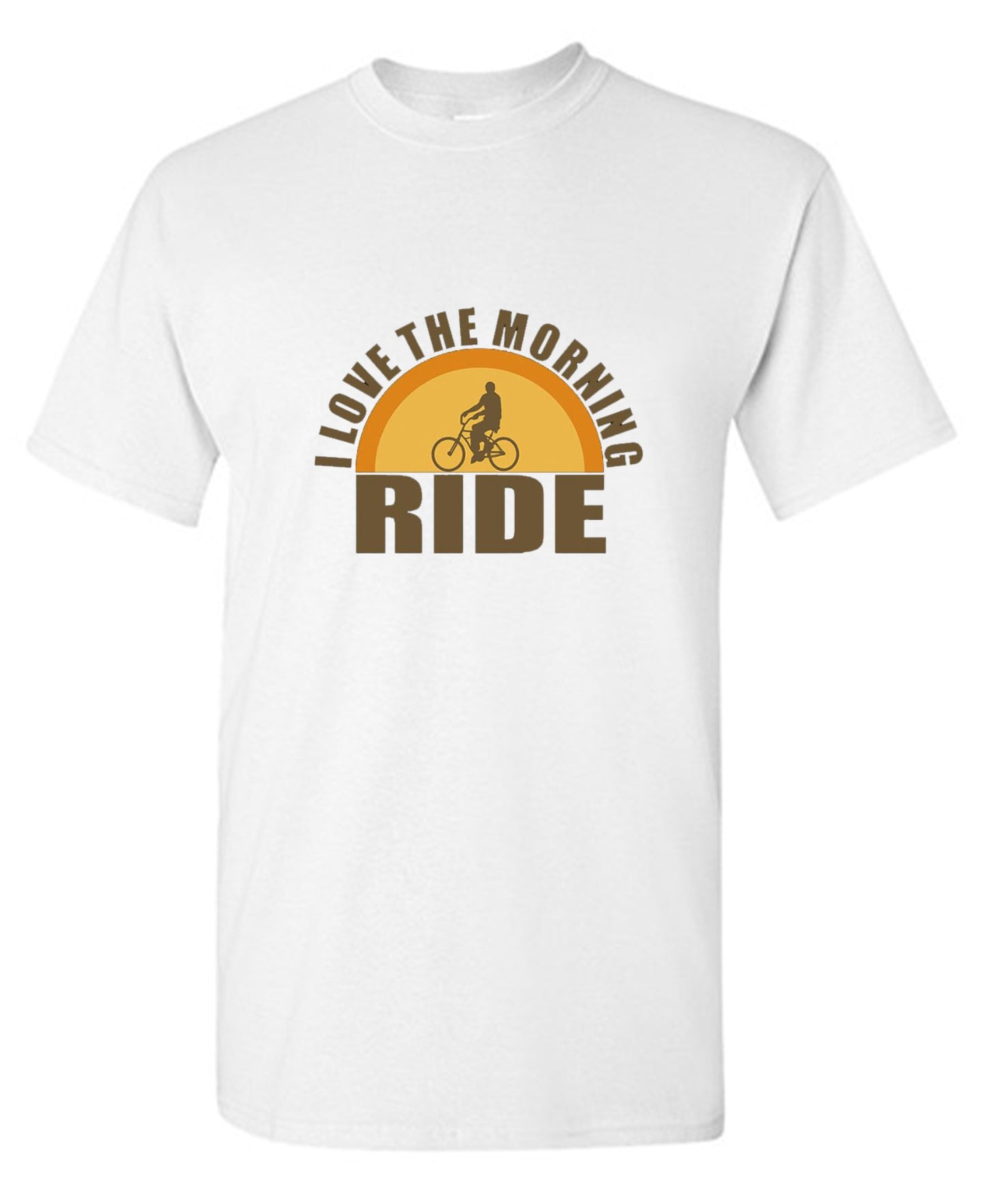 Funny T-Shirts design "I Love The Morning Ride  T-Shirt"