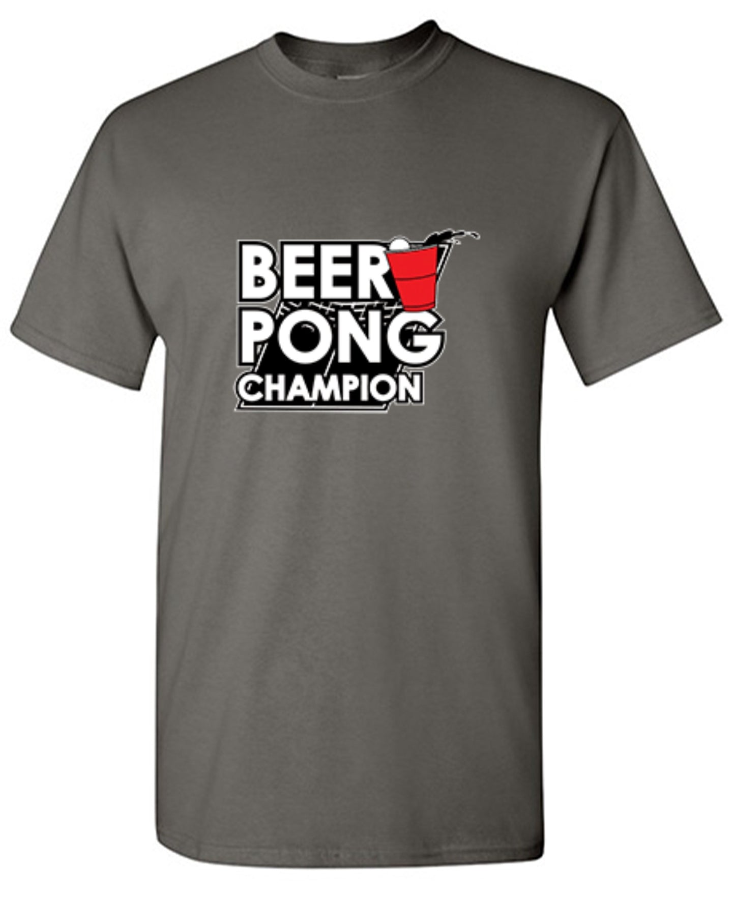 Funny T-Shirts design "Beer Pong Champion T-Shirt - Ring Spun Tee"