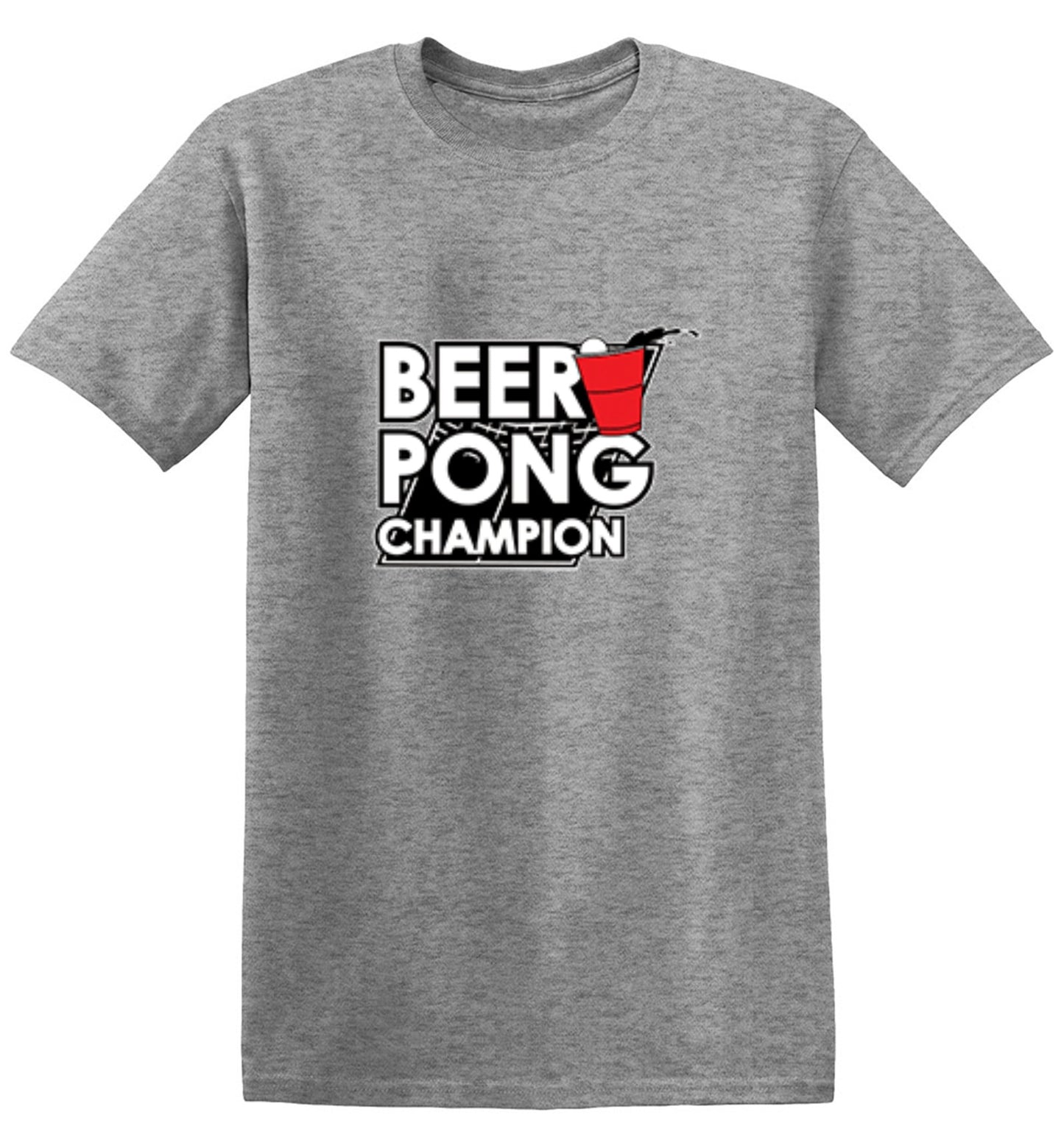 Funny T-Shirts design "Beer Pong Champion T-Shirt - Ring Spun Tee"