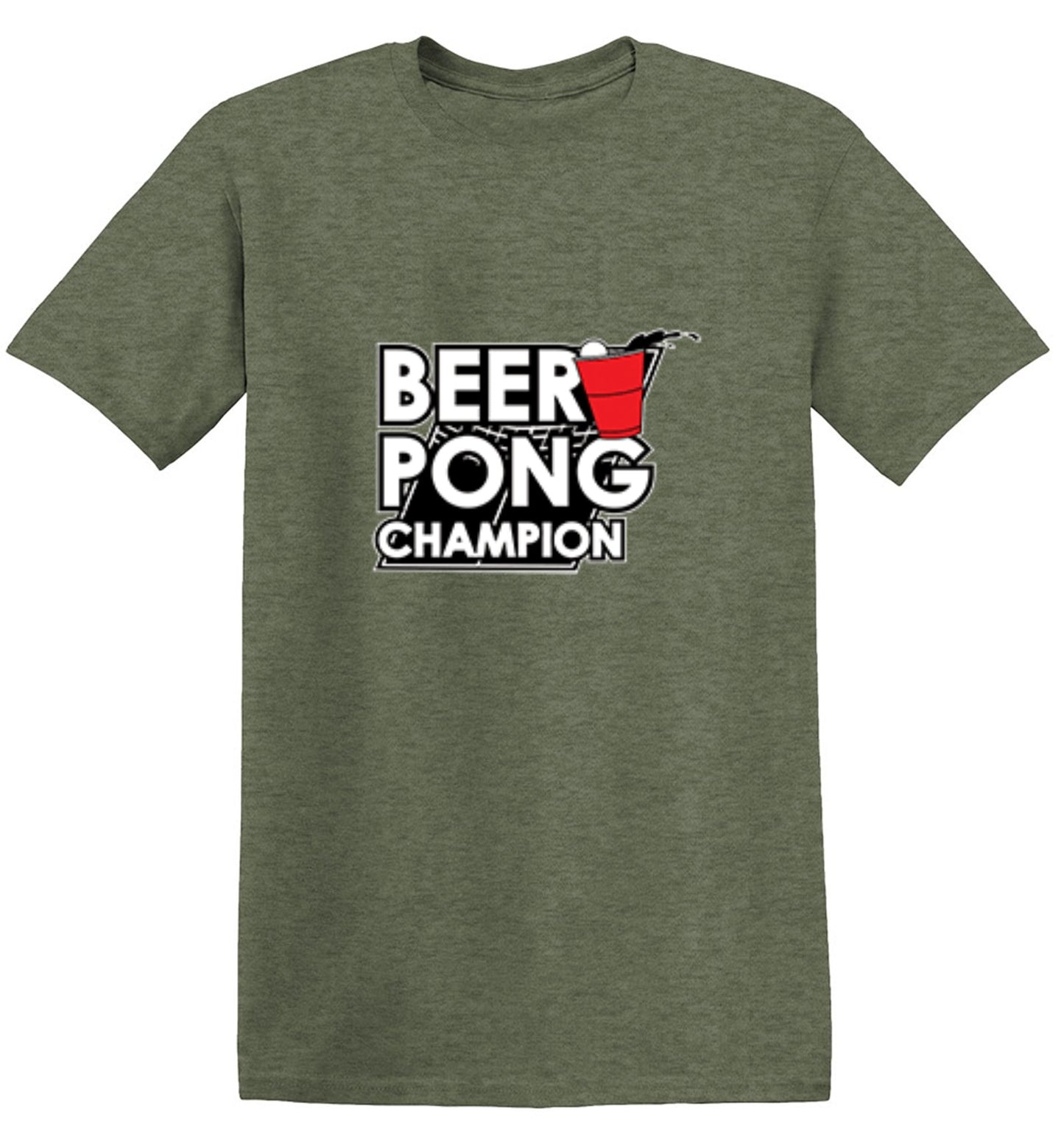 Funny T-Shirts design "Beer Pong Champion T-Shirt - Ring Spun Tee"