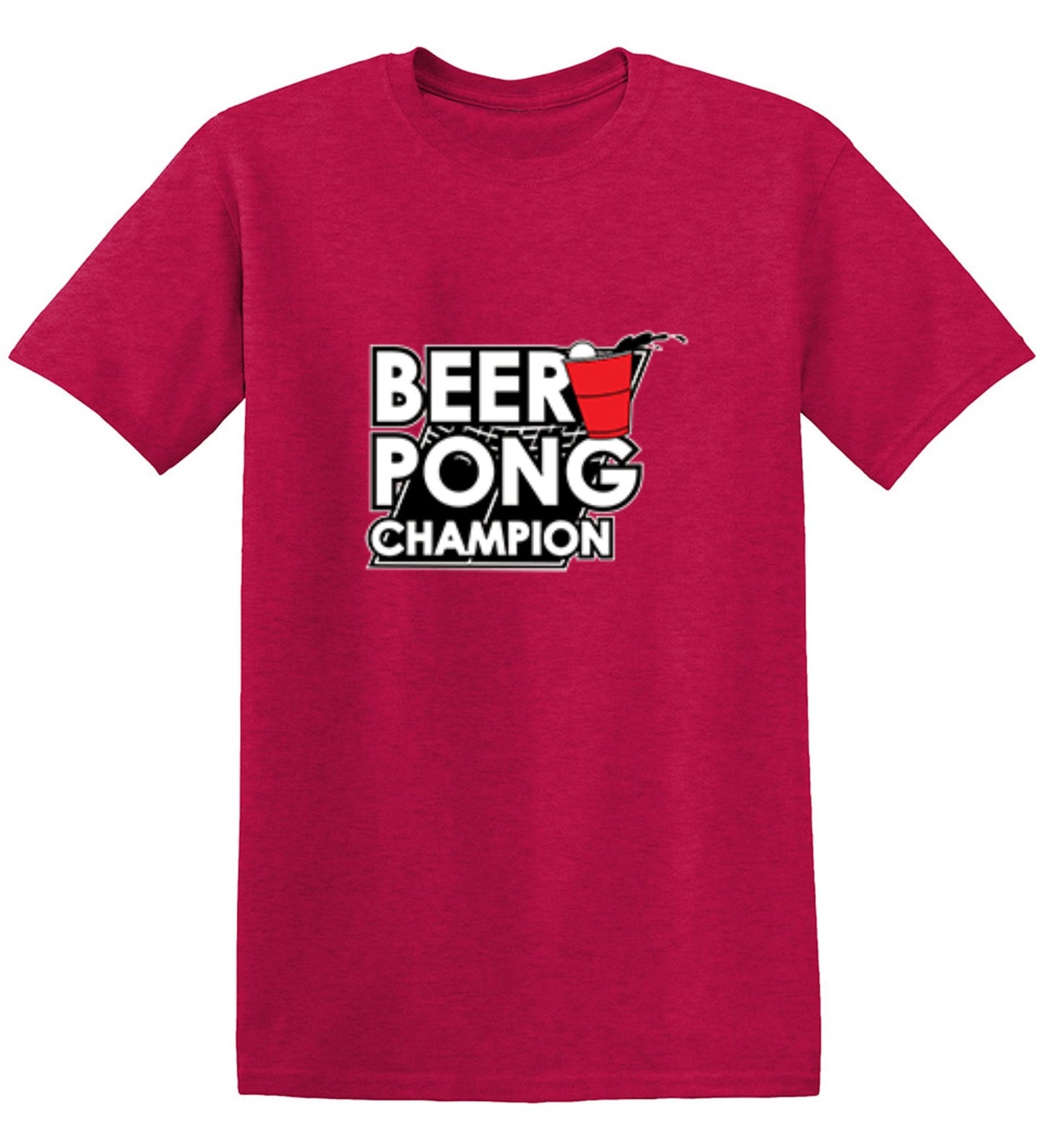 Funny T-Shirts design "Beer Pong Champion T-Shirt - Ring Spun Tee"
