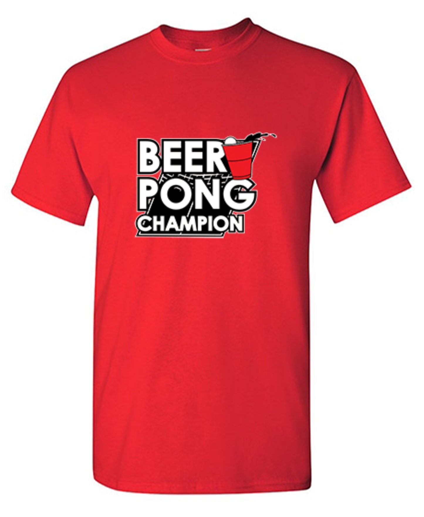 Funny T-Shirts design "Beer Pong Champion T-Shirt"