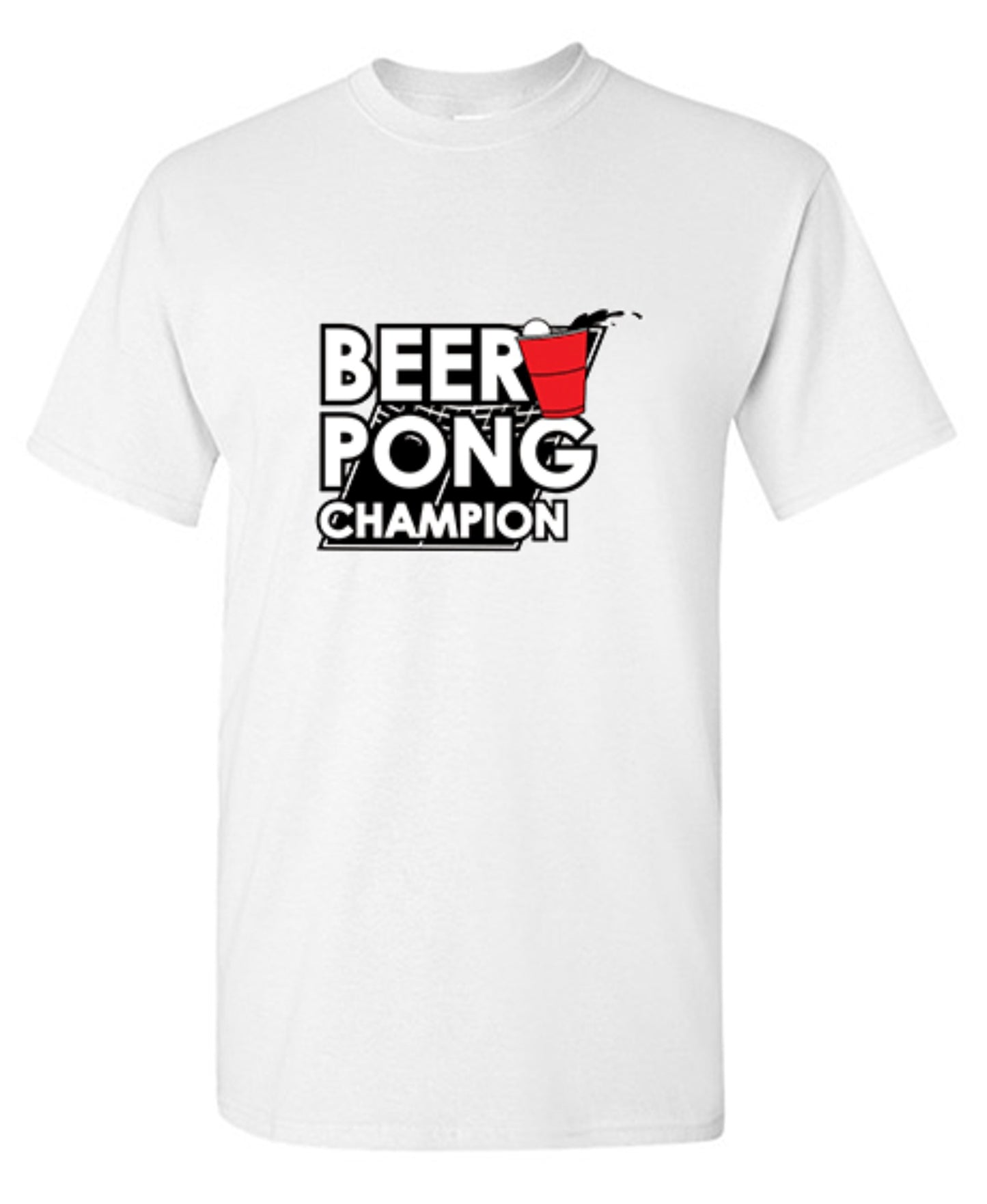 Funny T-Shirts design "Beer Pong Champion T-Shirt"