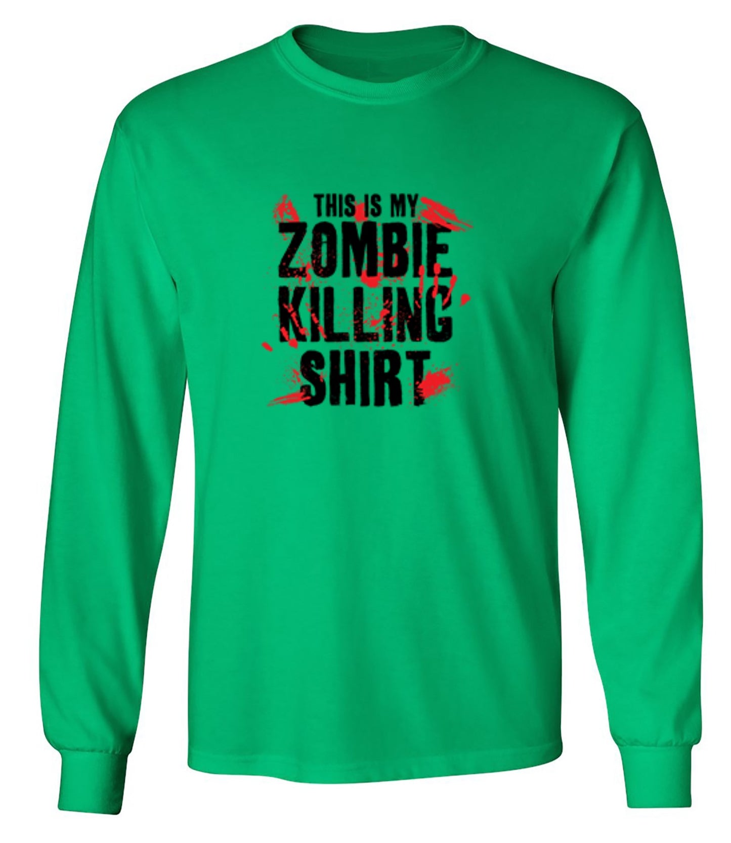 Funny T-Shirts design "This Is My Zombie Killing Shirt - Long Sleeve"
