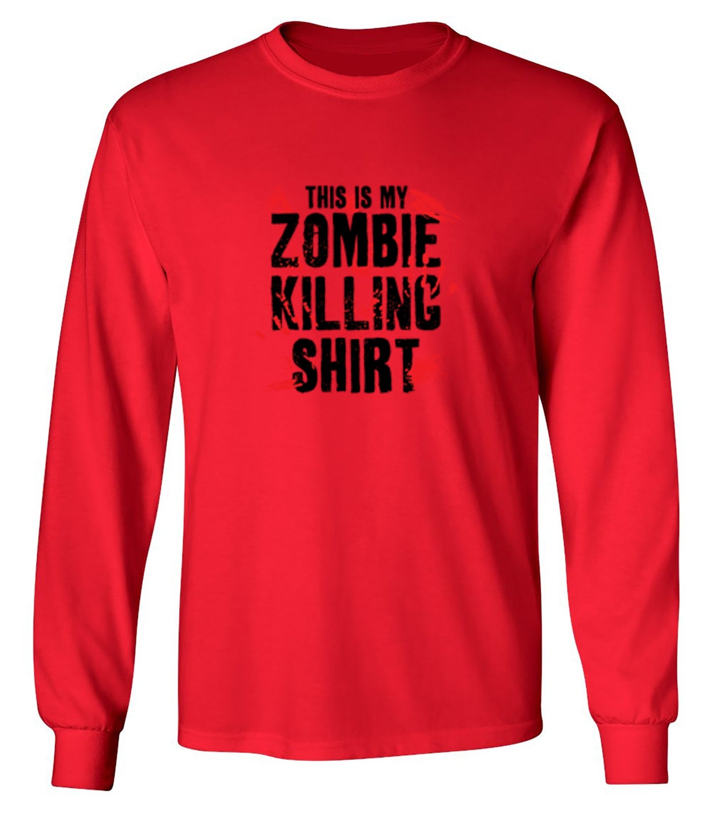 Funny T-Shirts design "This Is My Zombie Killing Shirt - Long Sleeve"