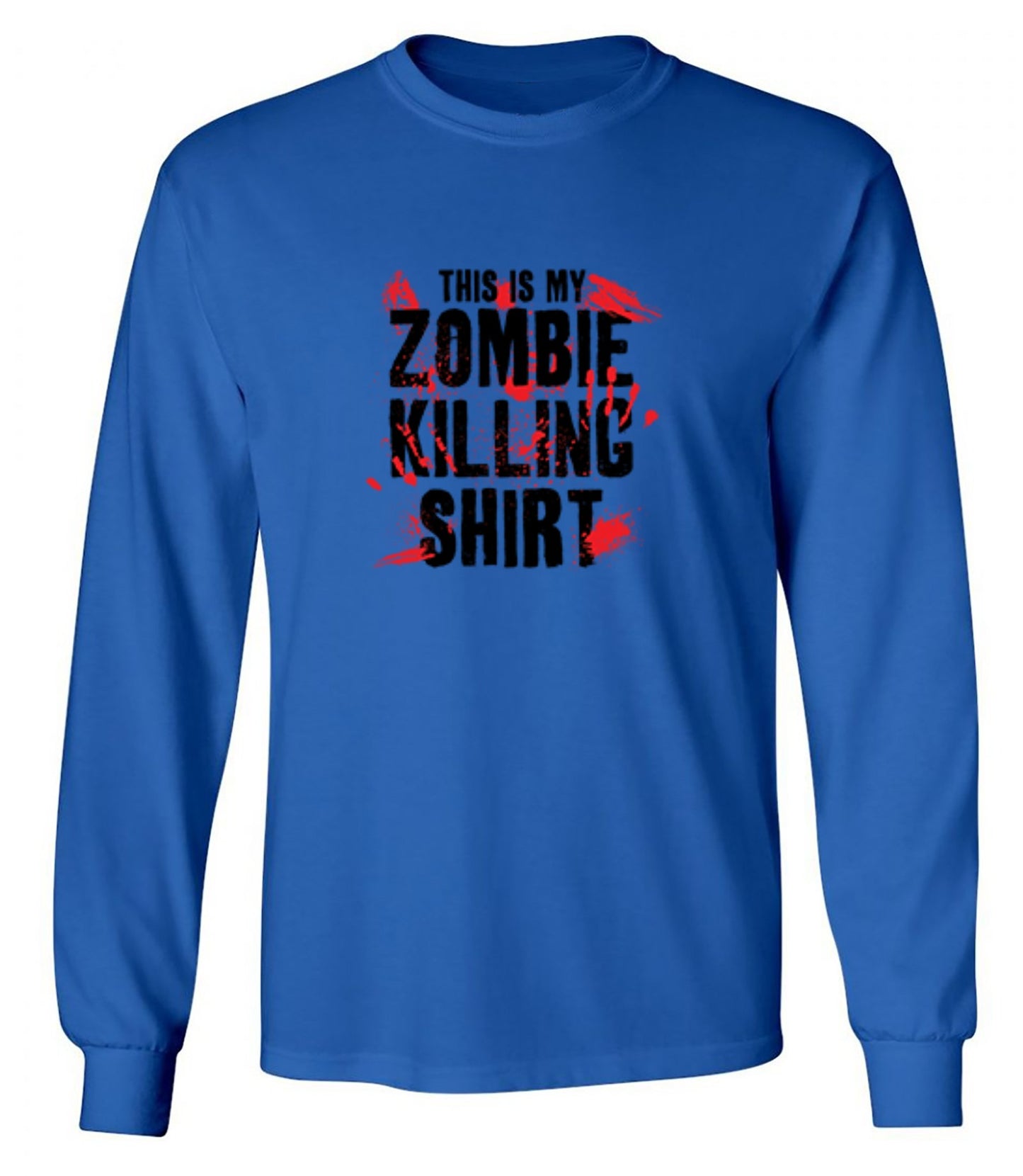 Funny T-Shirts design "This Is My Zombie Killing Shirt - Long Sleeve"