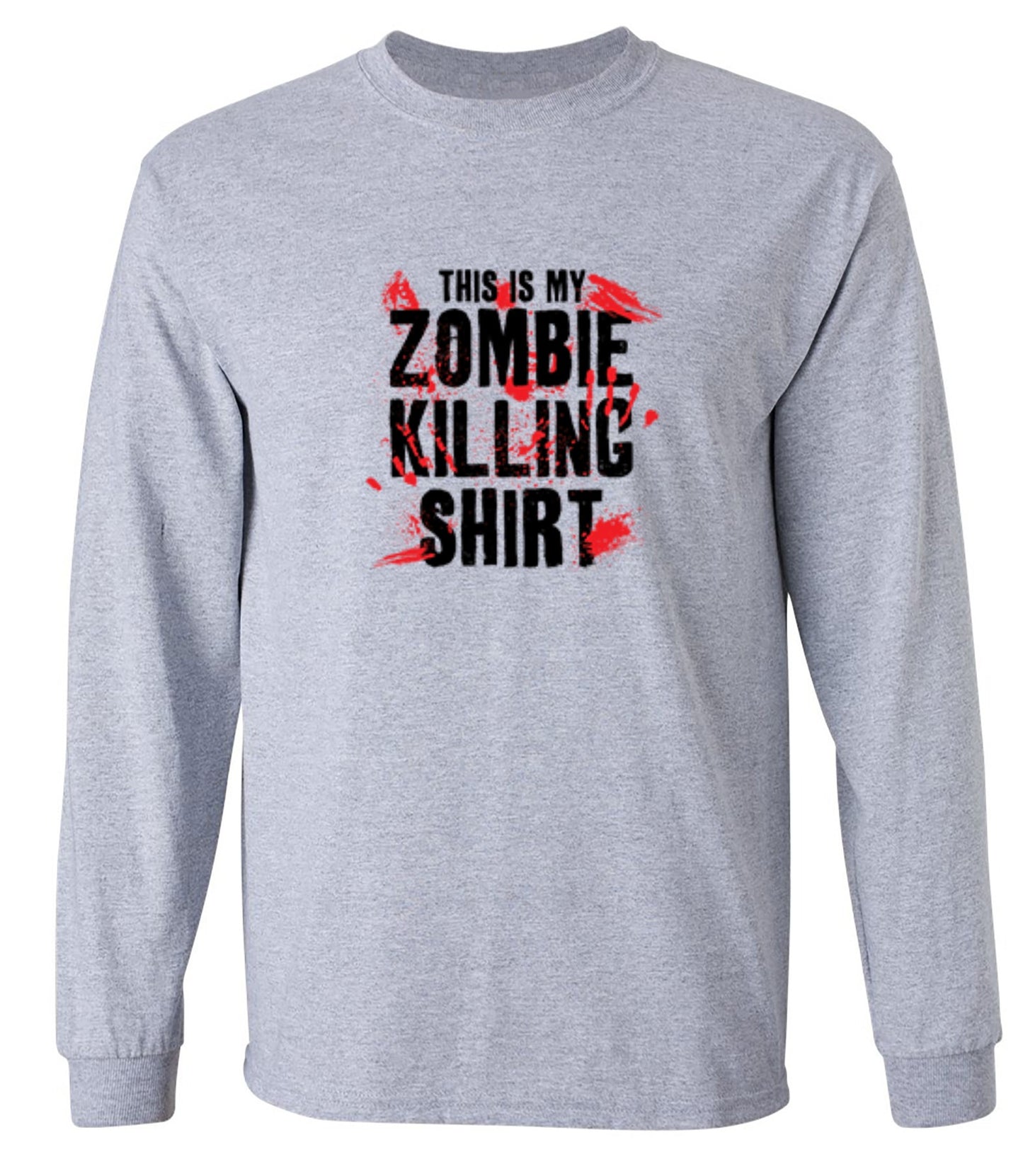 Funny T-Shirts design "This Is My Zombie Killing Shirt - Long Sleeve"