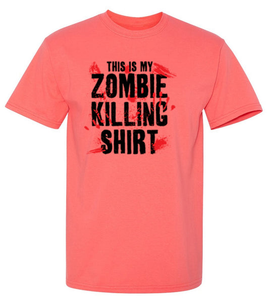 Funny T-Shirts design "This Is My Zombie Killing Shirt"