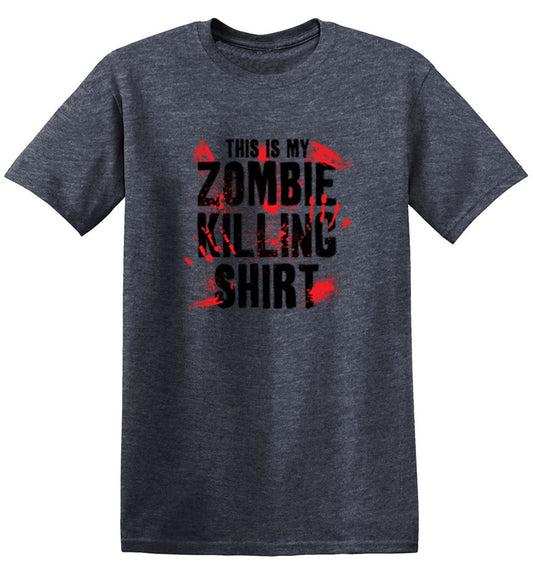 Funny T-Shirts design "This Is My Zombie Killing Shirt - Tall Tee"