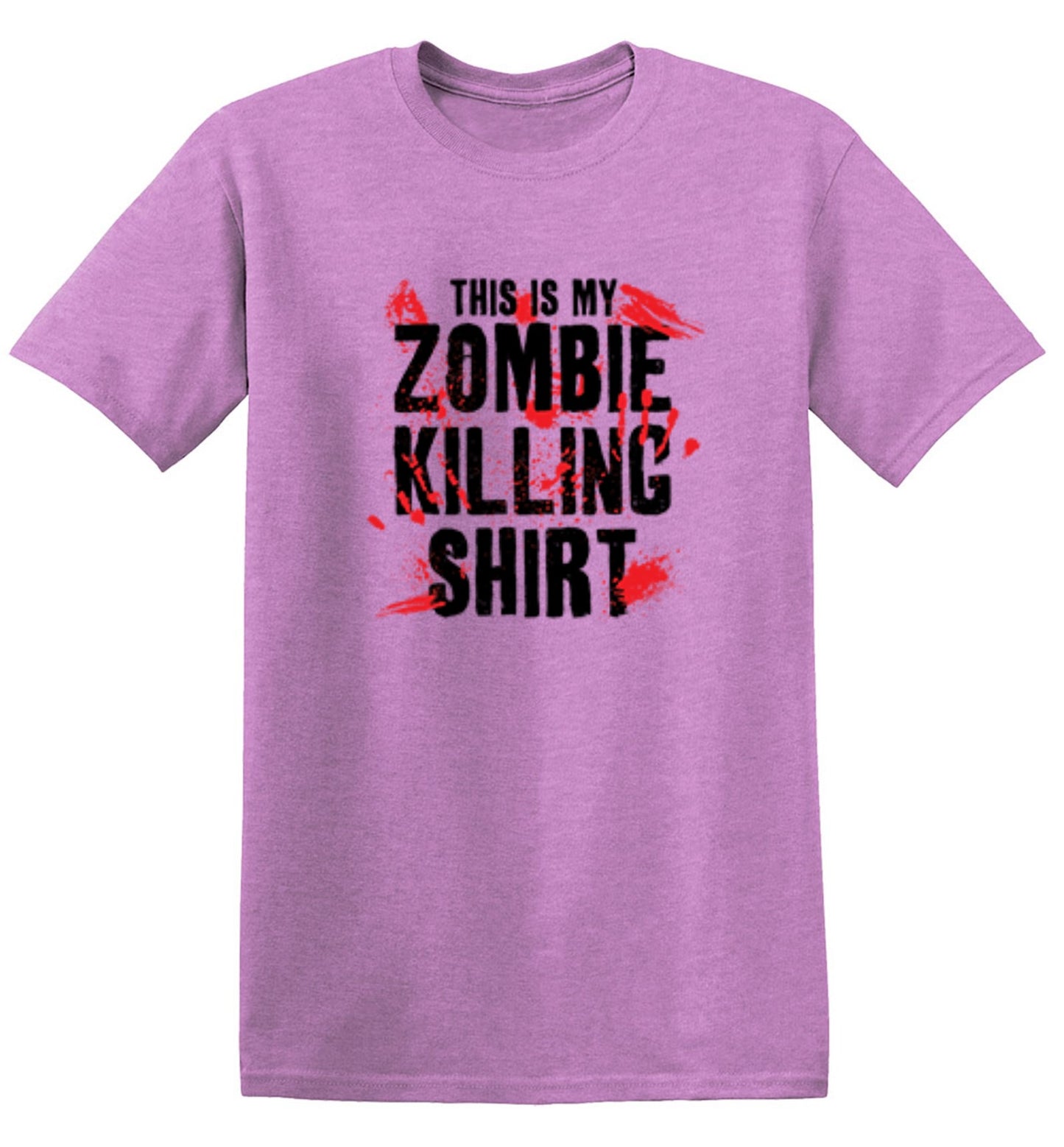 Funny T-Shirts design "This Is My Zombie Killing Shirt - Ring Spun Tee"