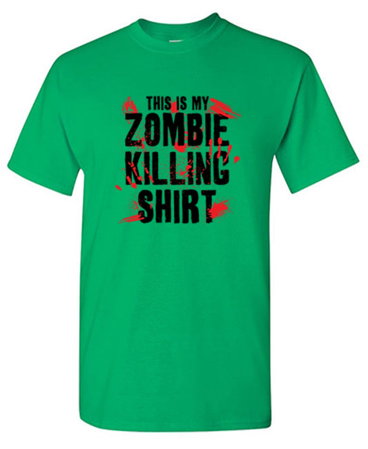 Funny T-Shirts design "This Is My Zombie Killing Shirt"