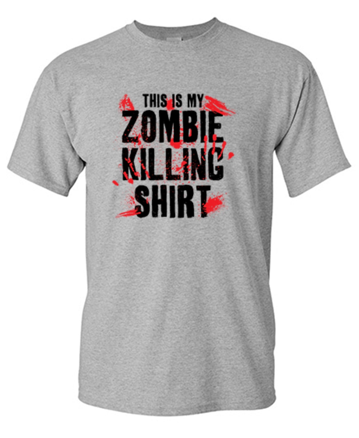 Funny T-Shirts design "This Is My Zombie Killing Shirt - Tall Tee"
