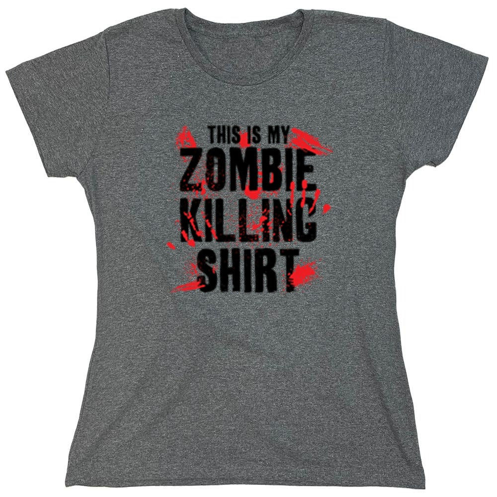 Funny T-Shirts design "This Is My Zombie Killing Shirt - Womens"