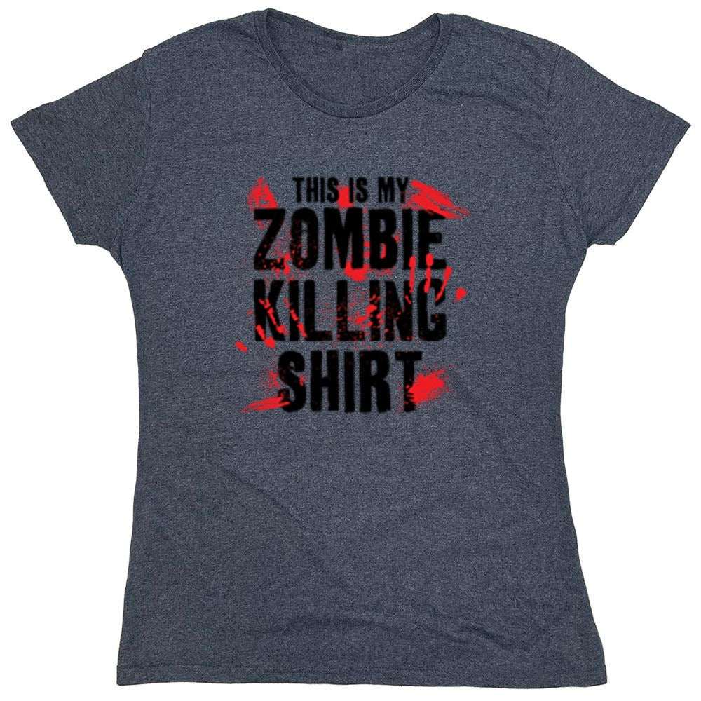 Funny T-Shirts design "This Is My Zombie Killing Shirt - Womens"