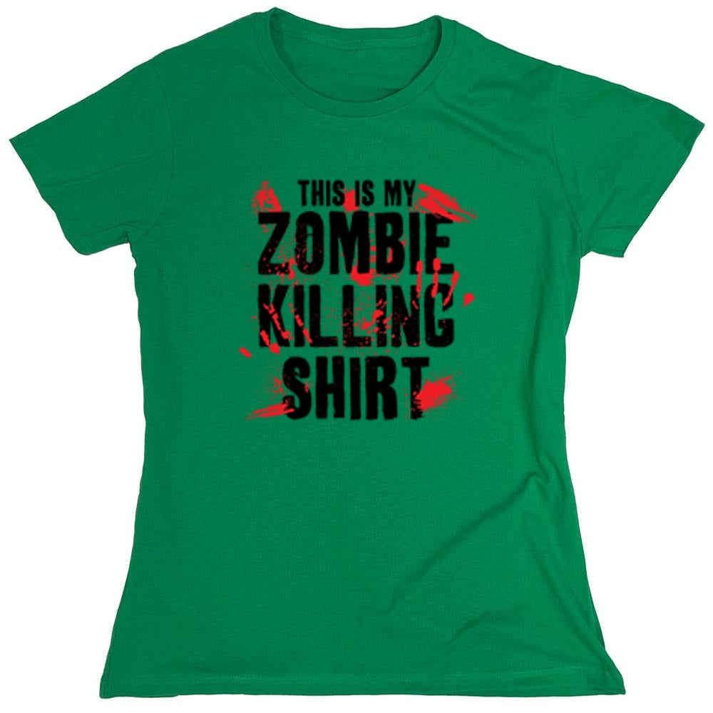 Funny T-Shirts design "This Is My Zombie Killing Shirt - Womens"