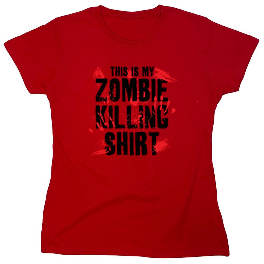 Funny T-Shirts design "This Is My Zombie Killing Shirt - Womens"