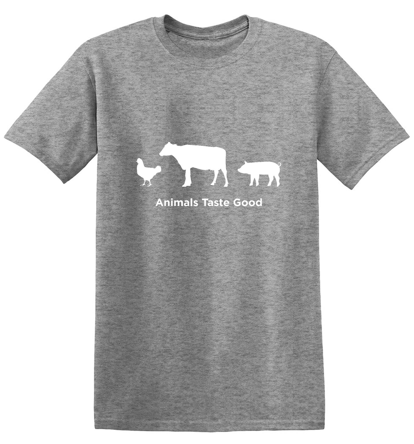 Funny T-Shirts design "Animals Taste Good"