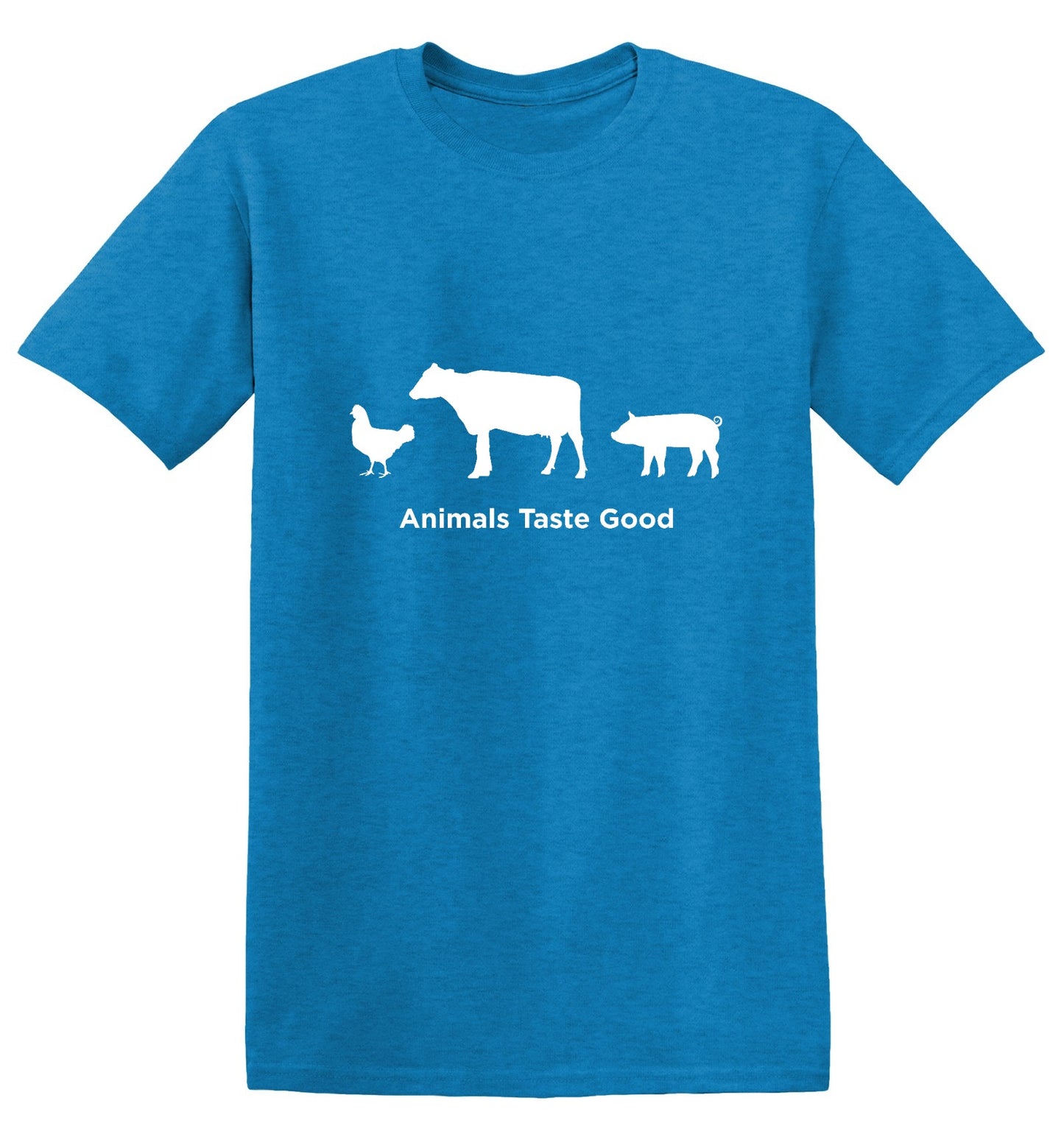 Funny T-Shirts design "Animals Taste Good"