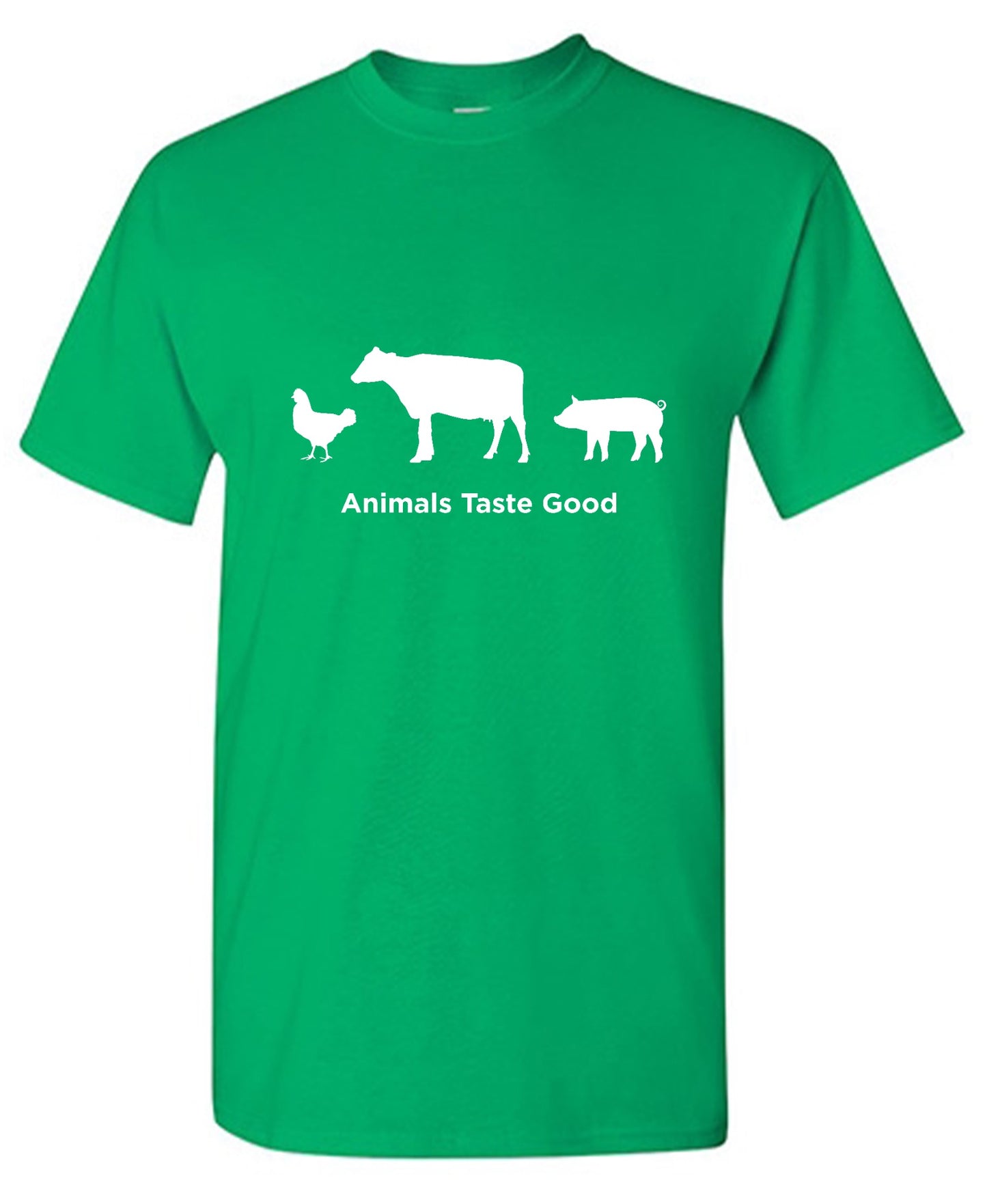 Funny T-Shirts design "Animals Taste Good"