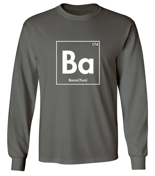 Funny T-Shirts design "174 Ba Bacon Yum - Long Sleeve"