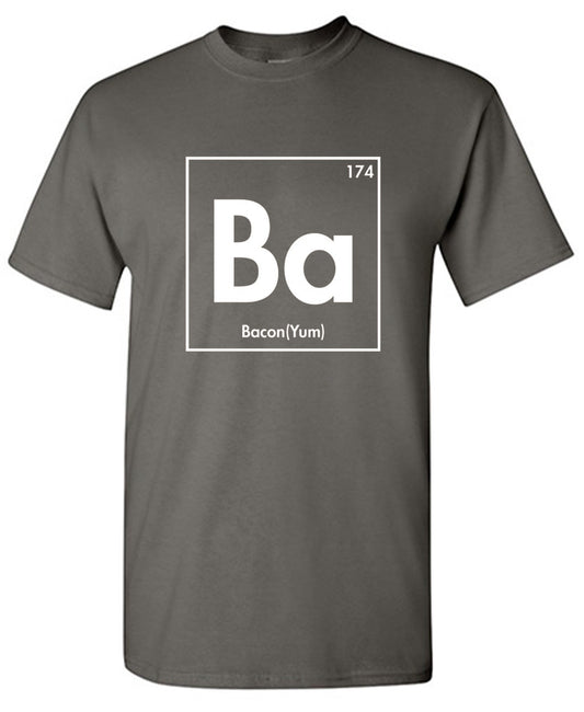 Funny T-Shirts design "174 Ba Bacon Yum - Ring Spun Tee"