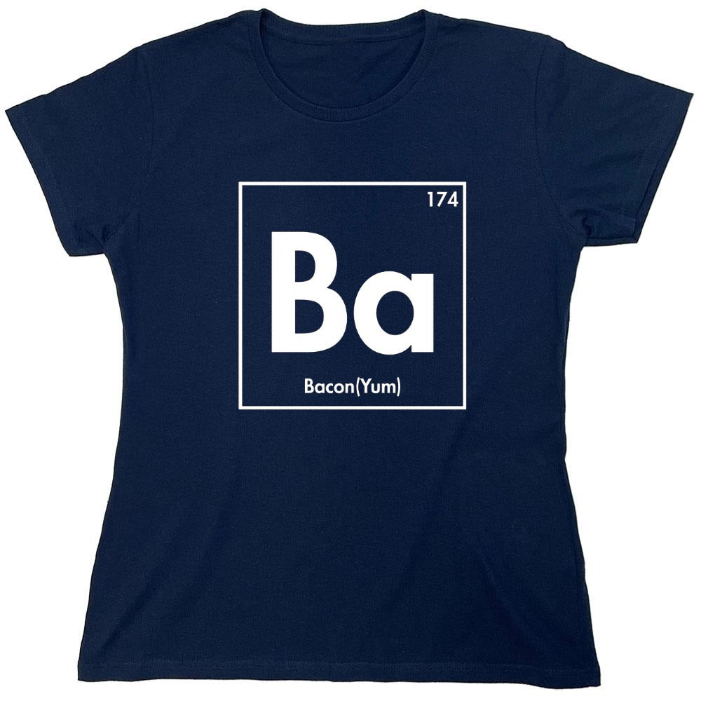 Funny T-Shirts design "174 Ba Bacon Yum - Womens"
