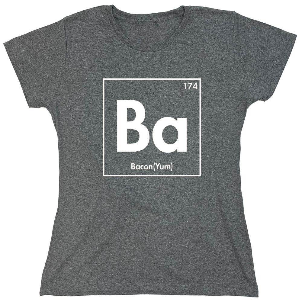 Funny T-Shirts design "174 Ba Bacon Yum - Womens"