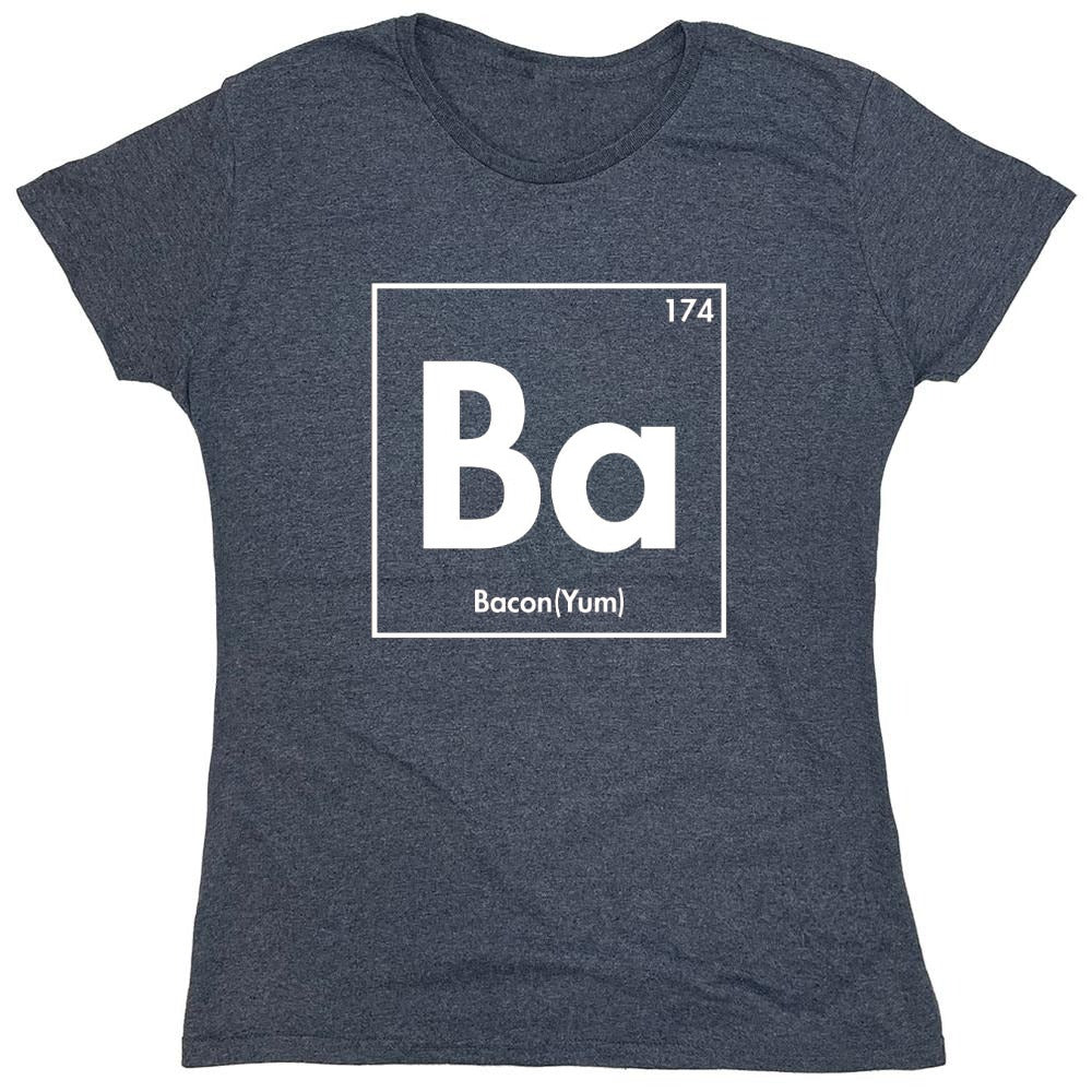 Funny T-Shirts design "174 Ba Bacon Yum - Womens"