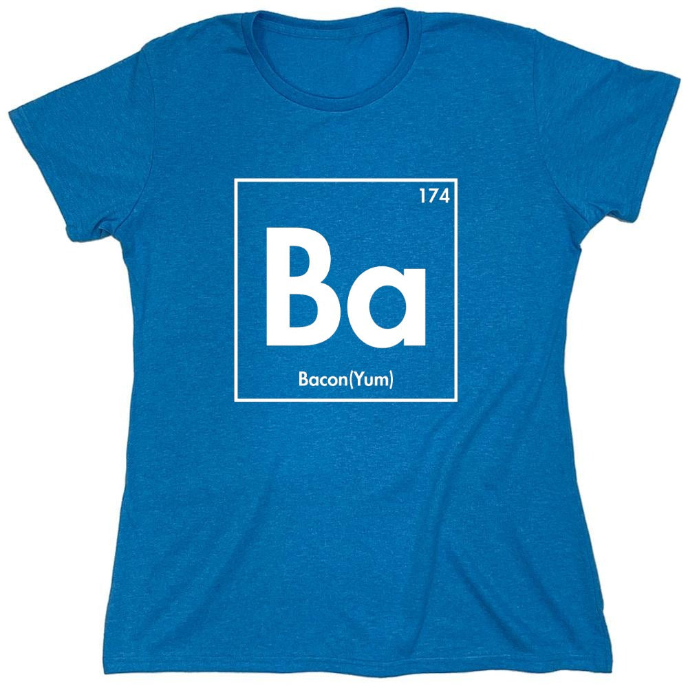 Funny T-Shirts design "174 Ba Bacon Yum - Womens"